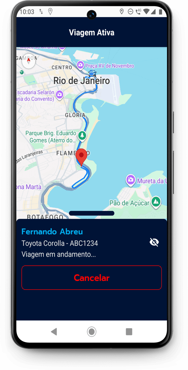 Acompanhar Viagem em Tempo Real